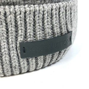 LOUIS VUITTON DAMIER BONNET HELSINKI KNIT HAT/BEANIE GRAY, BRAND NEW